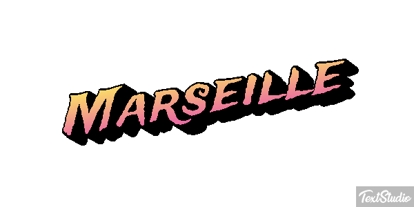 Marseille Texteffekt