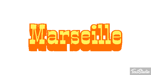 Marseille Texteffekt