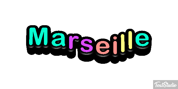 Marseille Texteffekt