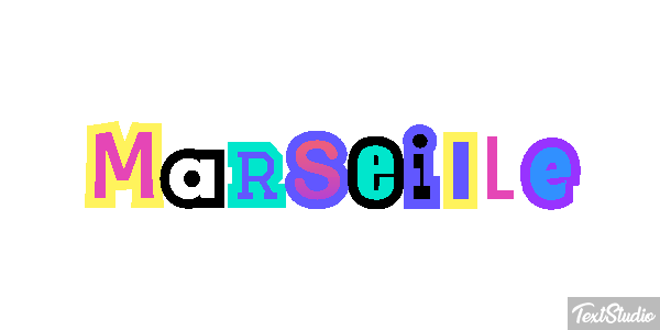 Marseille Texteffekt