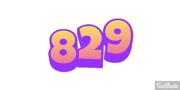 829 Tekst effect