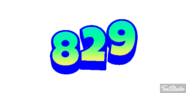 829 Tekst effect