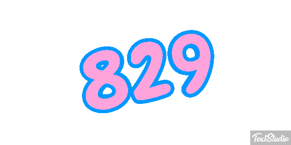829 Tekst effect