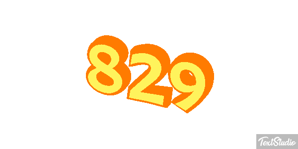 829 Tekst effect