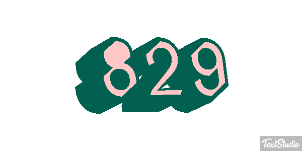 829 Tekst effect