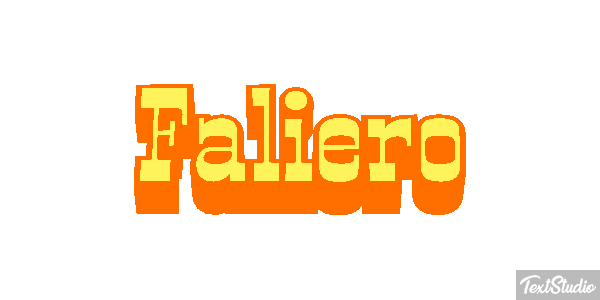 Faliero Effetto testo