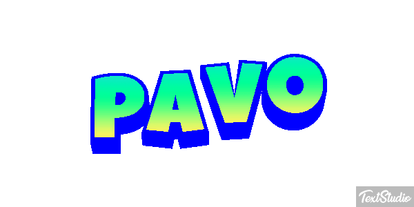 Pavo Efecto de texto