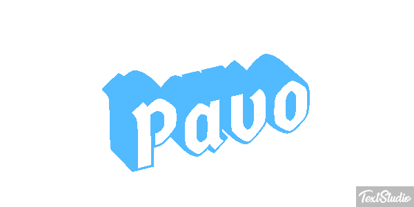 Pavo Efecto de texto