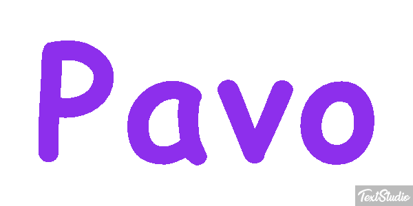 Pavo Efecto de texto