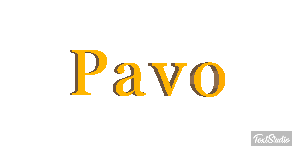 Pavo Efecto de texto