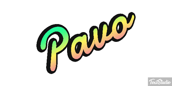 Pavo Efecto de texto