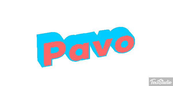 Pavo Efecto de texto
