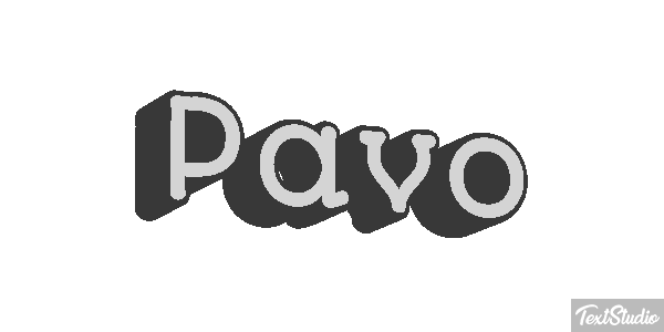 Pavo Efecto de texto