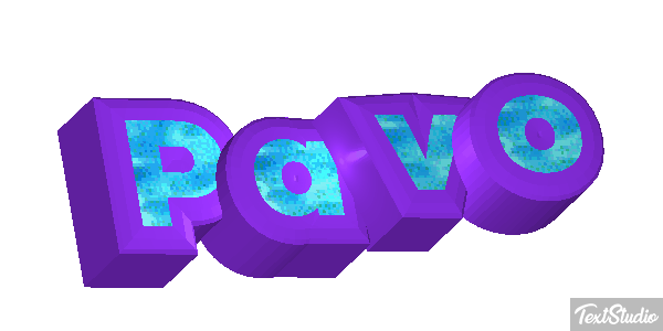 Pavo Efecto de texto