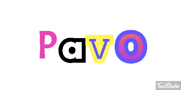 Pavo Efecto de texto