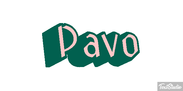 Pavo Efecto de texto