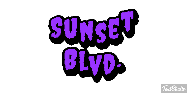 Sunset Blvd. テキスト効果
