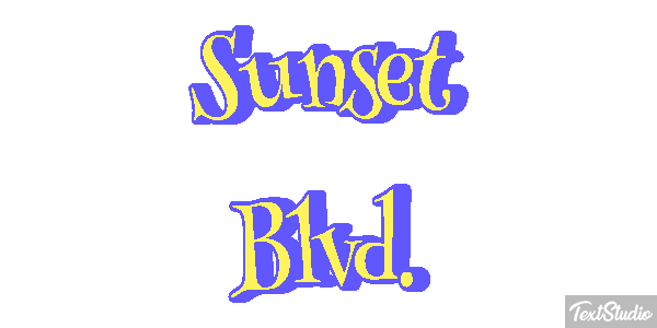 Sunset Blvd. テキスト効果