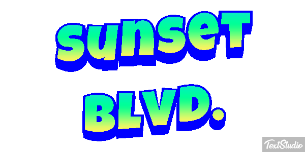 Sunset Blvd. テキスト効果