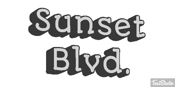 Sunset Blvd. テキスト効果