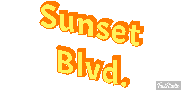 Sunset Blvd. テキスト効果