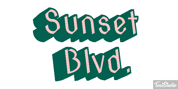 Sunset Blvd. テキスト効果