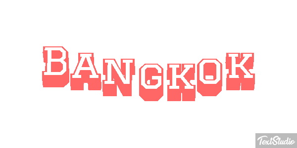 Bangkok Efekt tekstowy