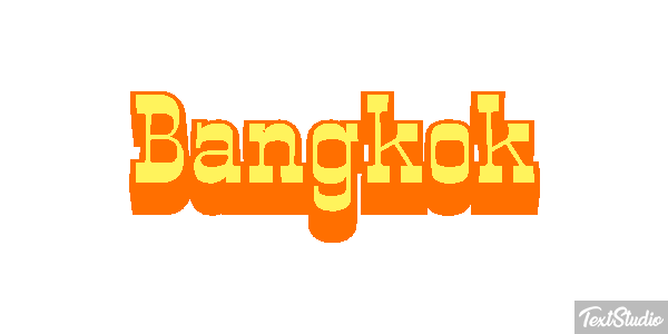 Bangkok Efekt tekstowy