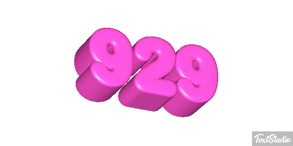 929 Text effect