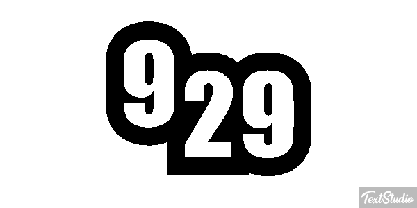 929 Text effect