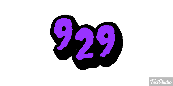 929 Text effect