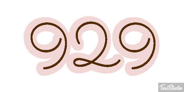 929 Text effect