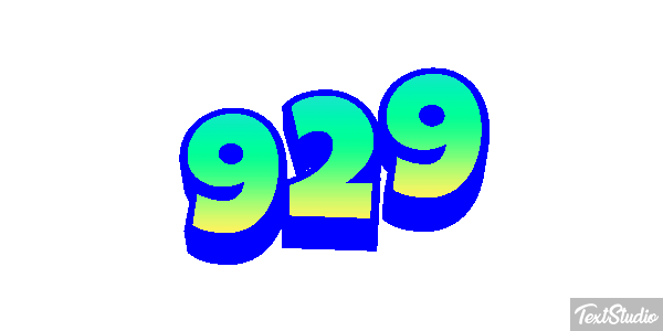929 Text effect