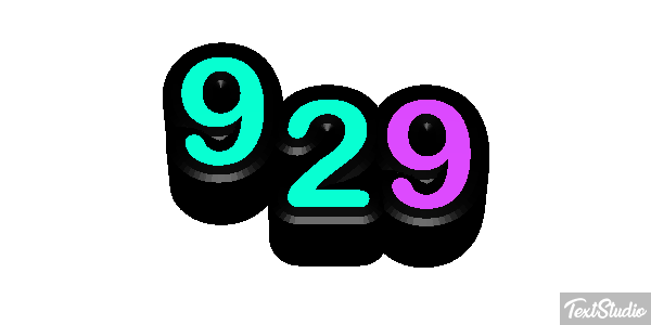 929 Text effect