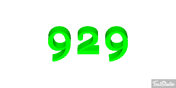 929 Text effect