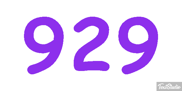 929 Text effect