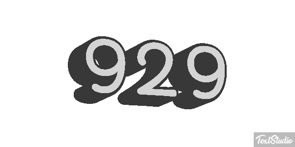 929 Text effect
