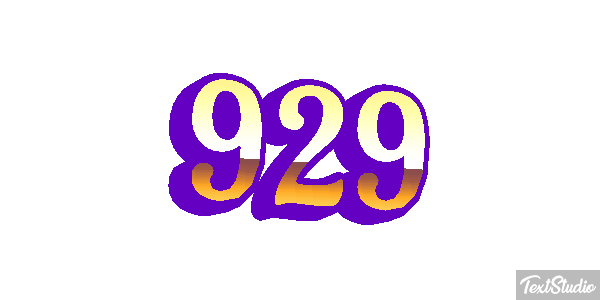 929 Text effect