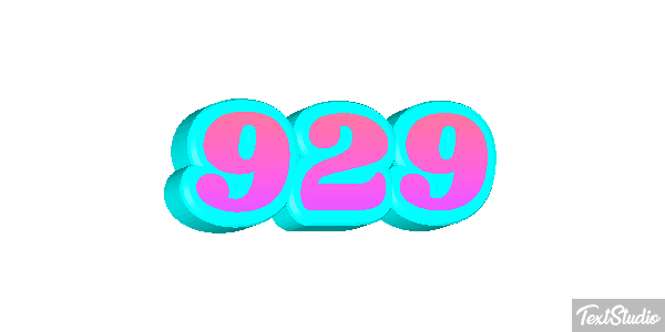 929 Text effect