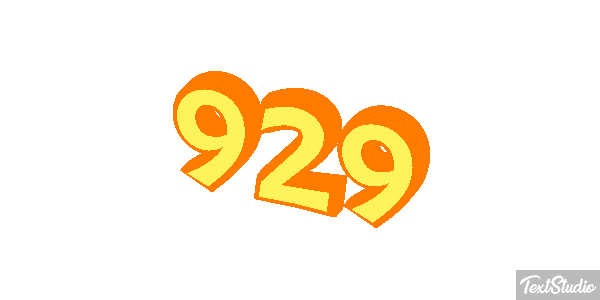 929 Text effect