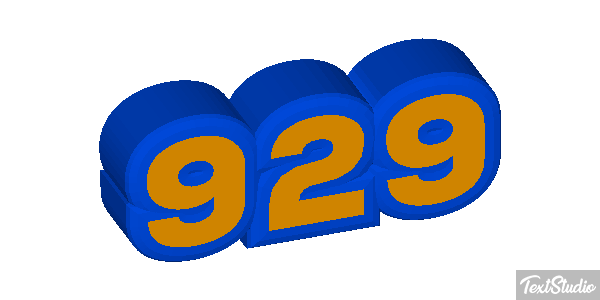 929 Text effect