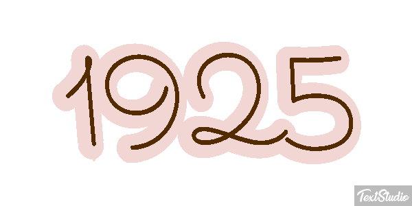 1925 Tekst effect