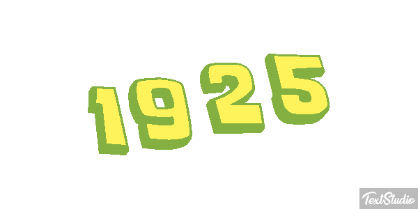 1925 Tekst effect