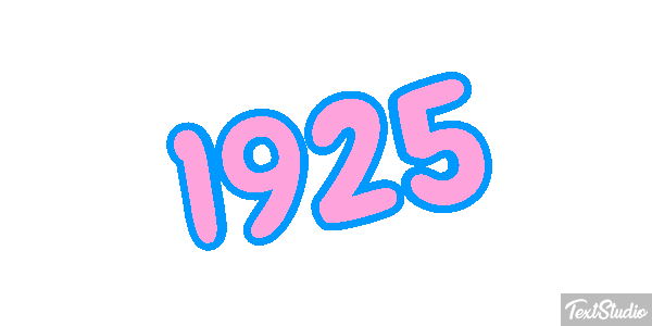 1925 Tekst effect