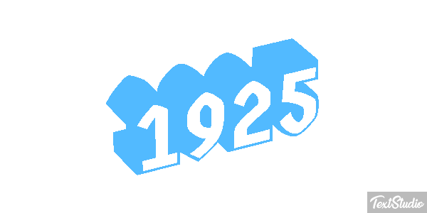 1925 Tekst effect