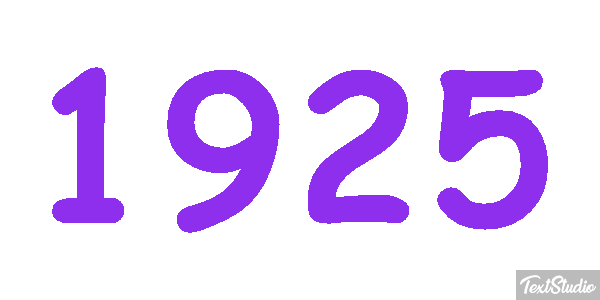 1925 Tekst effect