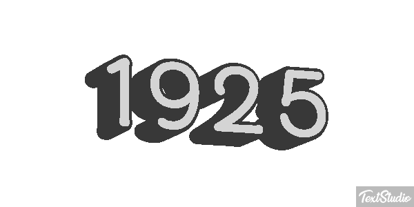 1925 Tekst effect
