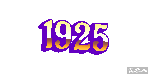 1925 Tekst effect