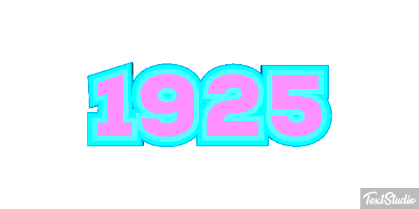 1925 Tekst effect