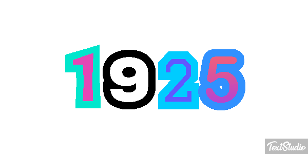 1925 Tekst effect